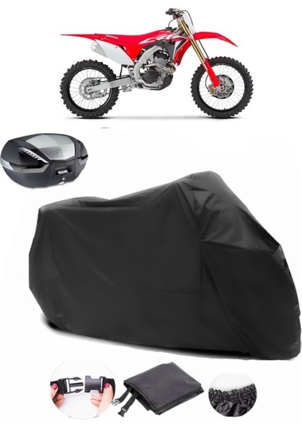 Honda Crf 250 R Siyah Arka Çanta Uyumlu Motosiklet Branda Lüx Premium Kalite