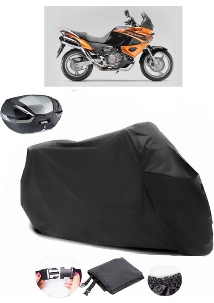 Honda Xl 1000V Varadero Siyah Arka Çanta Uyumlu Motosiklet Branda Lüx Premium Kalite