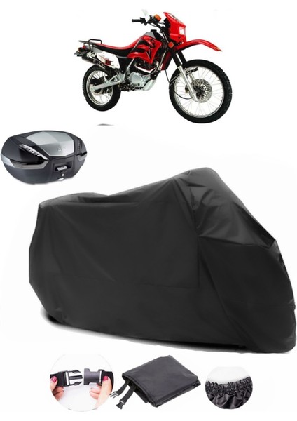 Lifan LF200GY-2 Siyah Arka Çanta Uyumlu Motosiklet Branda Lüx Premium Kalite