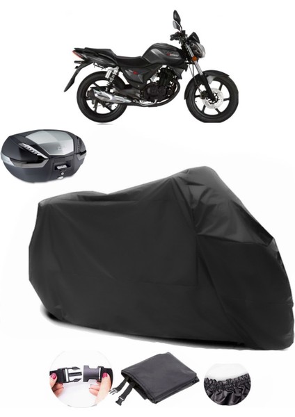 Rks 125-S Siyah Arka Çanta Uyumlu Motosiklet Branda Lüx Premium Kalite
