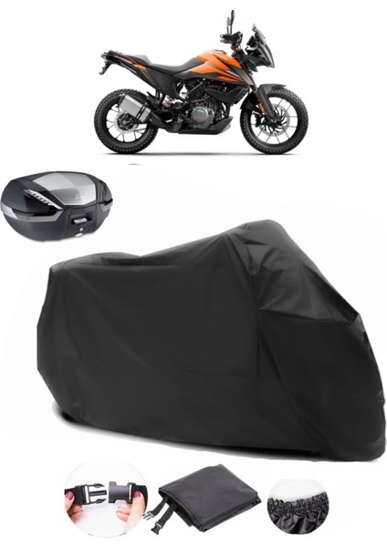 Ktm 390 Adventure Siyah Arka Çanta Uyumlu Motosiklet Branda Lüx Premium Kalite