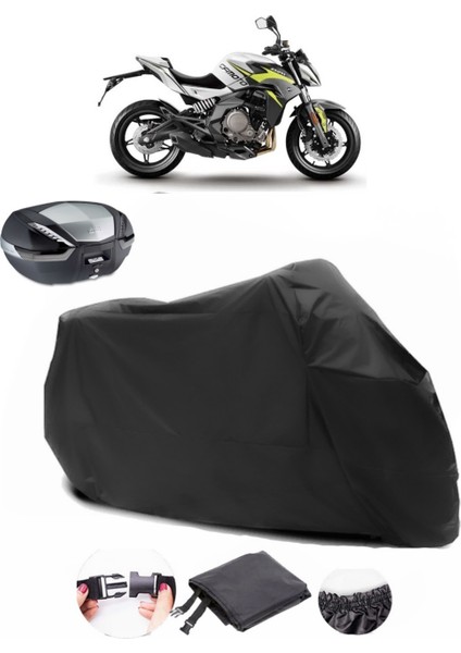 Cf Moto 650 Nk Siyah Arka Çanta Uyumlu Motosiklet Branda Lüx Premium Kalite