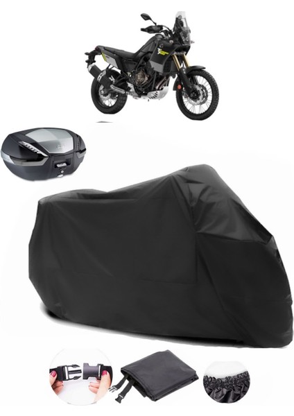 Yamaha Tenere 700 Siyah Arka Çanta Uyumlu Motosiklet Branda Lüx Premium Kalite