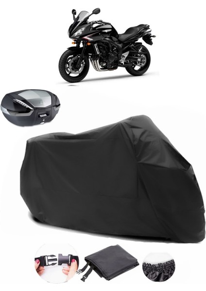 Yamaha Fz6 Fazer S2 Abs Siyah Arka Çanta Uyumlu Motosiklet Branda Lüx Premium Kalite