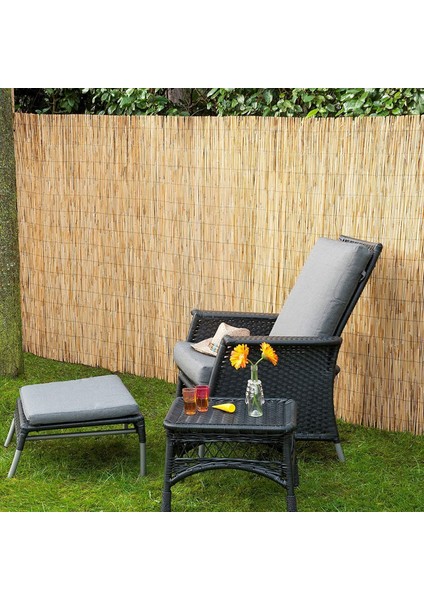 Reed Fence Misina Ipli Doğal Bambu Kamış Çit Bahçe Çiti Balon Çiti Hasır Çit Gölgelik Dekor Bişkin Kamış Çit 2 fırsatları