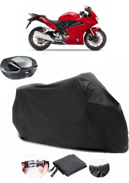 Honda Vfr 800 Siyah Arka Çanta Uyumlu Motosiklet Branda Lüx Premium Kalite