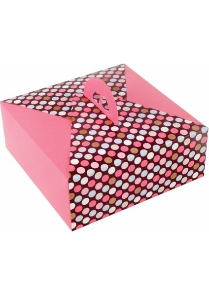 0 No. Kare Saplı Turta Kutusu 18X18X11 (25 Adet)