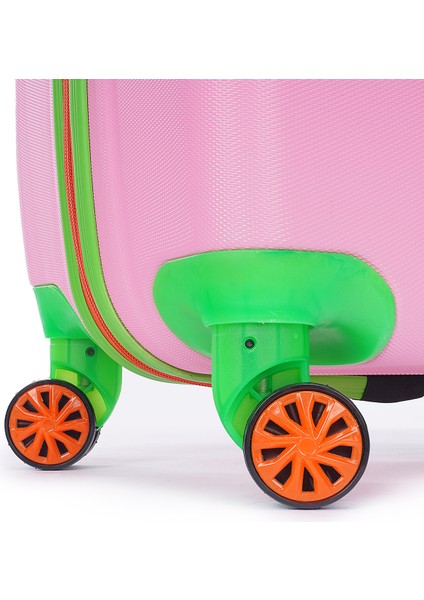 Disney Serisi 410 Pembe Kız Çocuk Valizi / Seyahat Bavulu