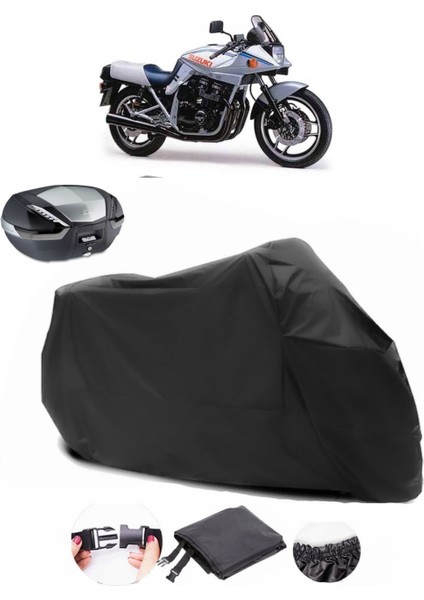 Suzuki Gsx 750 Katana Siyah Arka Çanta Uyumlu Motosiklet Branda Lüx Premium Kalite