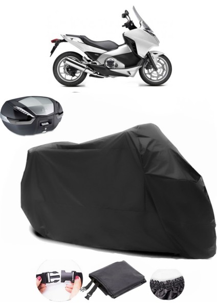 Honda Nc 700 Dc Integra Siyah Arka Çanta Uyumlu Motosiklet Branda Lüx Premium Kalite