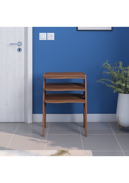 Bayrak Zigon Sehpa Seti Ceviz Gövde Ceviz Ayak fiyatları