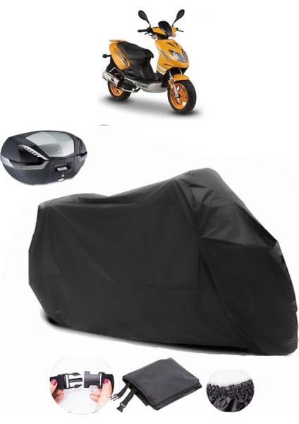 Keeway Focus 150 Siyah Arka Çanta Uyumlu Motosiklet Branda Lüx Premium Kalite