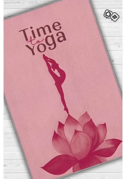 Yoga Zamanı Mor Renkli Halı Bordürlü Renkli Yoga Sever Halısı Renkli Hediyelik Halı fiyatları