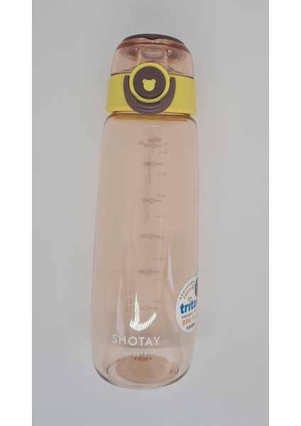 ST-6673 650 ml Tritan Kilitlenebilir Matara Sarı-Turuncu