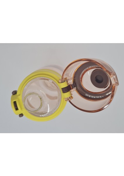 ST-6673 650 ml Tritan Kilitlenebilir Matara Sarı-Turuncu