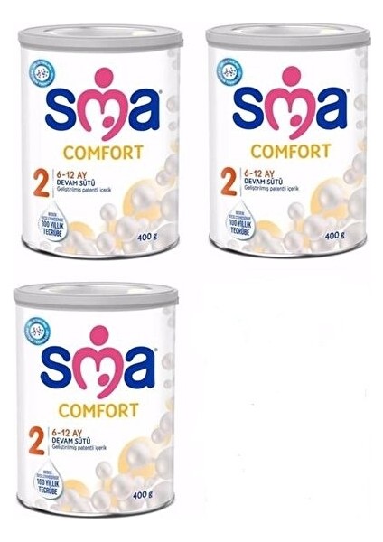 Sma Comfort 2 Devam Sütü 400 gr 3'lü Avantaj Paketi (Yurt Dışından)