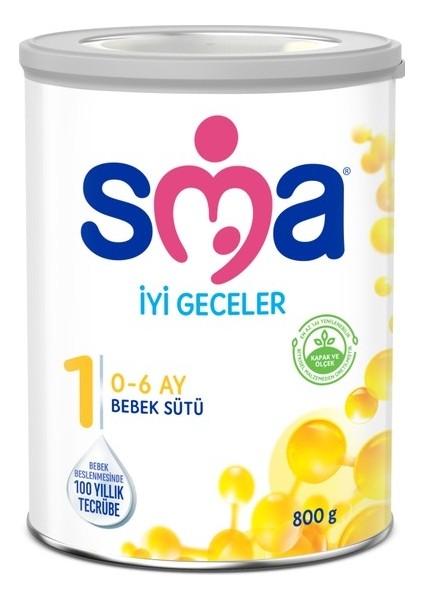 Sma Iyi Geceler 1 800 gr 0-6 Ay Bebek Sütü (Yurt Dışından)