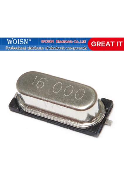 10 Adet Yama 49SMD-16M Kristal 16MHZ Pasif Kristal Osilatör, 2 Pinli 16.000MHZ Örgülü (Yurt Dışından)