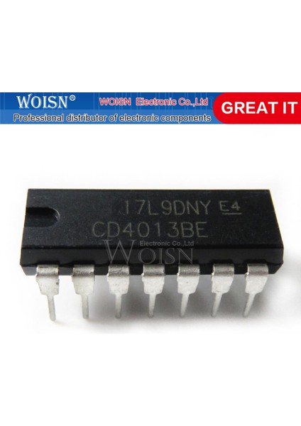 10 Adet CD4013BE CD4013 Dıp-14 (Yurt Dışından)