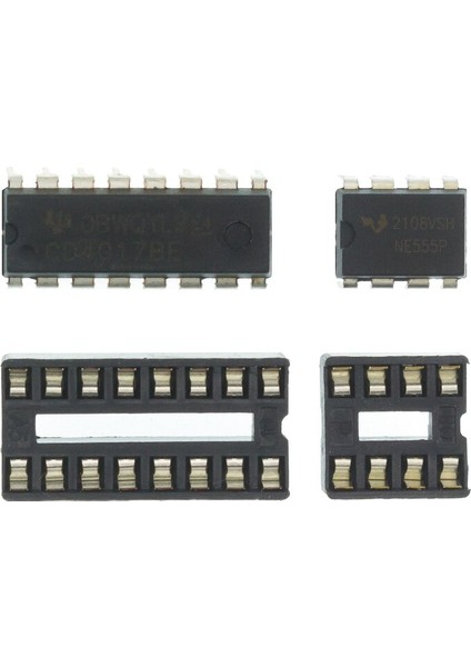 NE555 CD4017 Ic LED Elektronik Işıklar Kitleri Kırmızı Mavi Çift Renkli Dıy Kiti Strobe Elektronik Takım Elbise Yanıp Sönen Işıklar Bileşenleri Dıy (Yurt Dışından)
