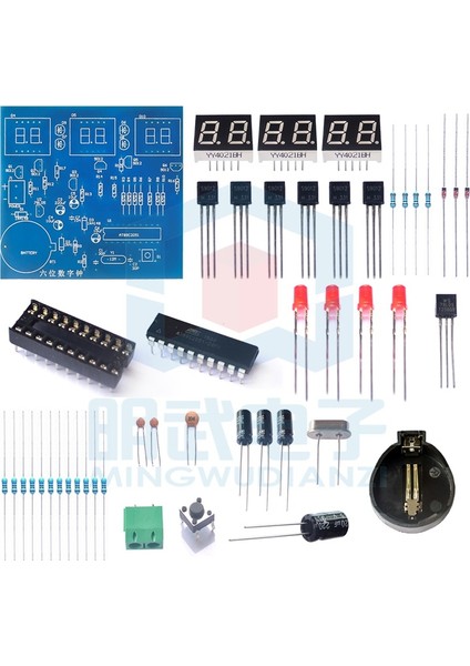 Altı Haneli Dijital Saat Kiti Tek Çipli Mikro Bilgisayar 6 Haneli LED Saat Elektronik Üretim Parçaları Dıy (Yurt Dışından) fiyatları