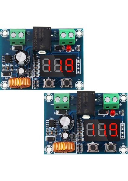 2 Adet Dc 12V-36V Gerilim Koruma Modülü Dijital Alçak Gerilim Koruyucusu Deşarj Koruma Modülü Üzerinden Bağlantı Kes (Yurt Dışından)