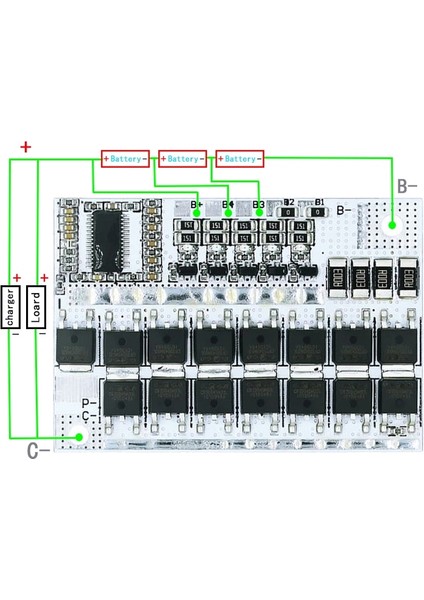 3s/4s/5s Bms 12V 16.8V 21V 3.7V 100A Li-Ion Lmo Üçlü Lityum Pil Koruma Devre Li-Polimer Denge Şarj (Yurt Dışından) fırsatları