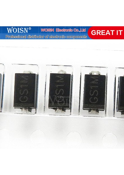 10 Adet Smd Doğrultucu Diyot GS1M Sma DO-214AA 1A/1000V Hızlı Kurtarma (Yurt Dışından)
