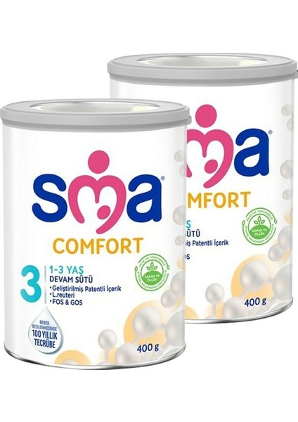 Sma 3 Devam Sütü Comfort 400 gr x 2 Adet (Yurt Dışından)