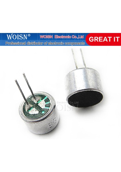 10 Adet Mikrofon Kafası 9*7mm Kapasitif Hassasiyet 52D Elektret Mikrofon Pimleri ile Pikap Mikrofonu (Yurt Dışından)