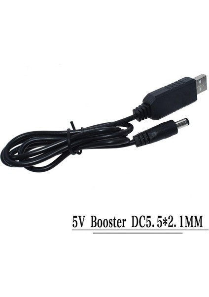 USB Güç Artırma Kablosu Dc 5V - Dc 5V / 9V / 12V Yükseltme Modülü USB Dönüştürücü Adaptör Kablosu 2.1x5.5mm Fiş Güçlendirme Hattı (Yurt Dışından)