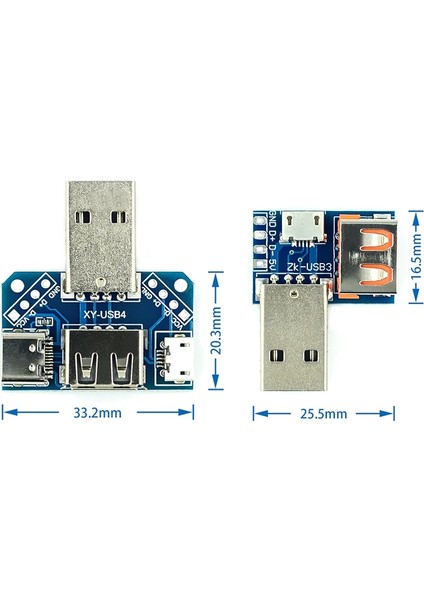 5 Adet USB Erkek Konnektör/mını Mikro USB Dıp Adaptörü Dişi Konnektör 2.54 Konnektör B Tipi-C Usb2.0 3.0 Dişi Dönüştürücü (Yurt Dışından)
