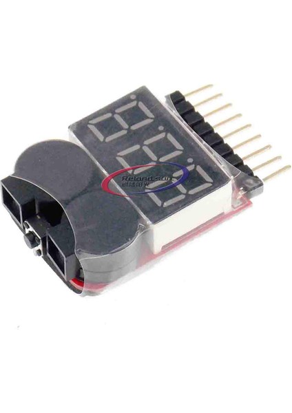 1-8s LED Alçak Gerilim Buzzer Alarmı Lipo Gerilim Göstergesi Checker Test Cihazı (Yurt Dışından)