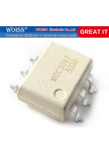 10 Adet MOC3063 3063 Smd-6 (Yurt Dışından)