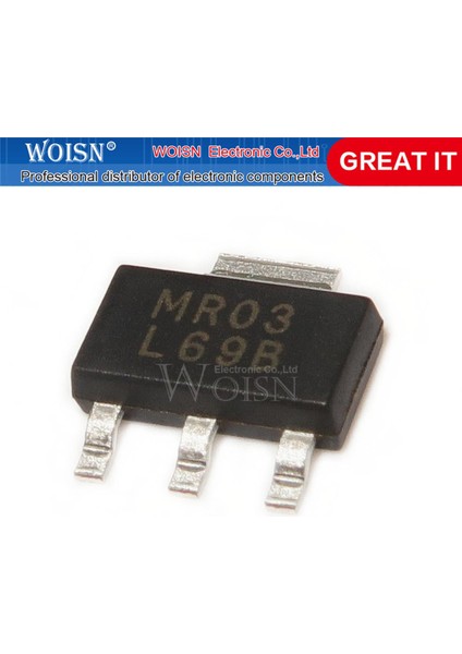 10 Adet LM2937IMP-3.3 Serigraf: L69B SOT-223 (Yurt Dışından)