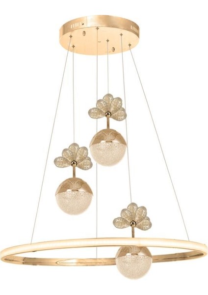 2078-40 Sr 3 Toplu LED Gold Avize(Beyaz Işık -Sarı Işık - Gün Işığı) fiyatları