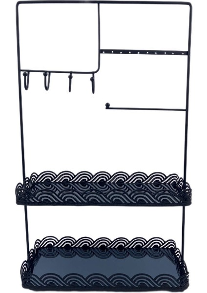 Takı, Makyaj, Düzenleyici Organizer 2 Katlı Camlı Stant