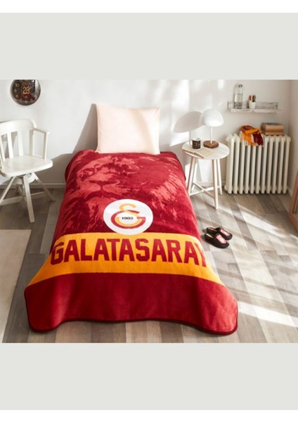 Lisanslı Battaniye Galatasaray Aslan Tek Kişilik