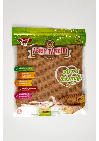 Asrın Tandırı Ekşi Mayalı Arpa Lavaş Tandır Ekmeği 4 x 340 gr