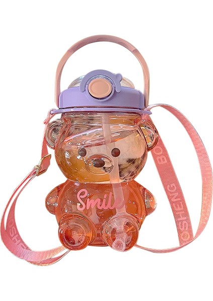 Peighusill 1400ML Pp Sızdırmaz Şirin Su Şişesi-Pembe (Yurt Dışından)