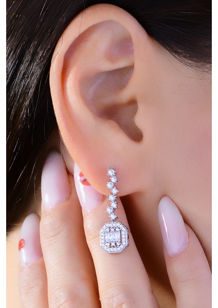 Kadın 925 Ayar Gümüş Baget Su Yolu Set fırsatları