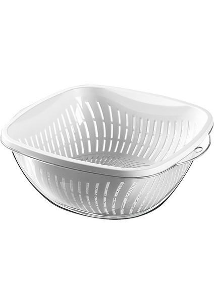 Kalınlaştırılmış Sebze Lavabo Sepeti, Meyve Tabağı, Çift Katmanlı Drenaj Sepeti (Yurt Dışından)