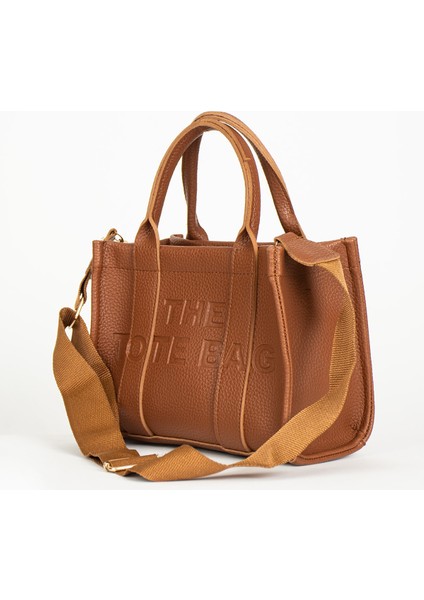 Kadın Taba Çapraz Askılı Fermuarlı Tote Bag Omuz Çantası fiyatları