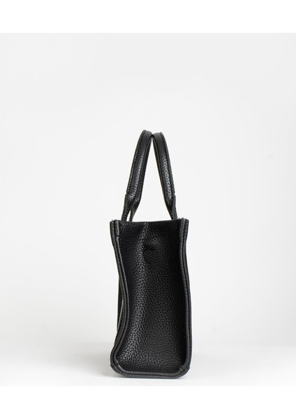 Kadın Siyah Çapraz Askılı Fermuarlı Tote Bag Omuz Çantası fırsatları