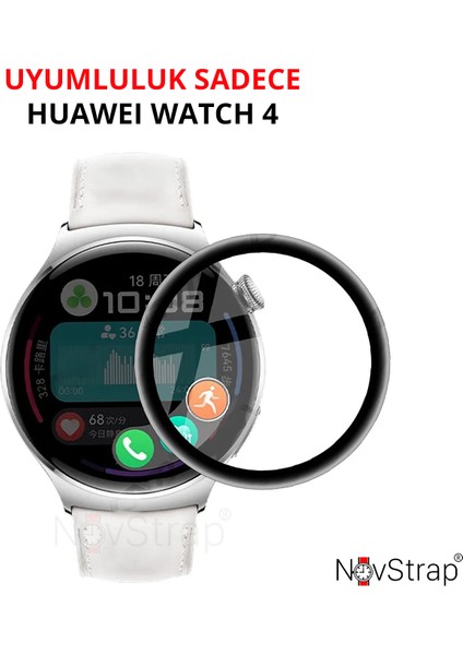 Huawei Watch 4 ile Uyumlu Ekran Koruyucu Nano Esnek Cam Tam Kaplayan Ppma fiyatları