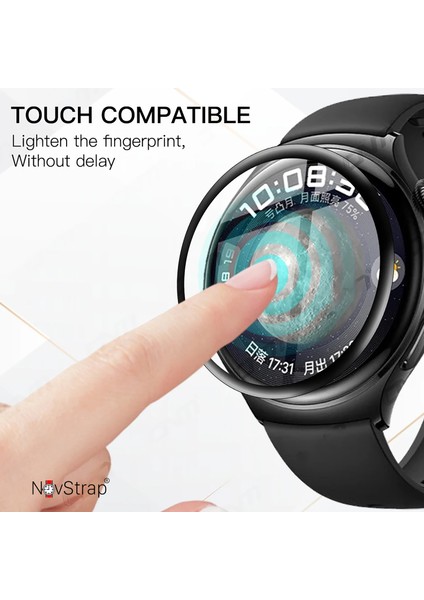 Huawei Watch 4 ile Uyumlu Ekran Koruyucu Nano Esnek Cam Tam Kaplayan Ppma fırsatları