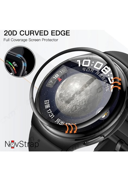 Huawei Watch 4 ile Uyumlu Ekran Koruyucu Nano Esnek Cam Tam Kaplayan Ppma indirimleri