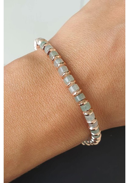 Yeşim ve Hematit Taşlı El.işi Tasarım Doğal Taş Bileklik fiyatları