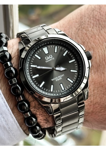 Marka Çelik Kordon, Su Geçirmez, 2 Yıl Garantili Gümüş Renk Erkek Kol Saati+Bileklik modelleri