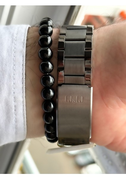 Marka Çelik Kordon, Su Geçirmez, 2 Yıl Garantili Gümüş Renk Erkek Kol Saati+Bileklik indirimleri